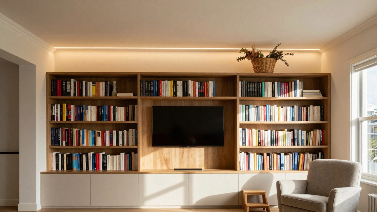 Should Built-In Bookshelves Go to the Ceiling?