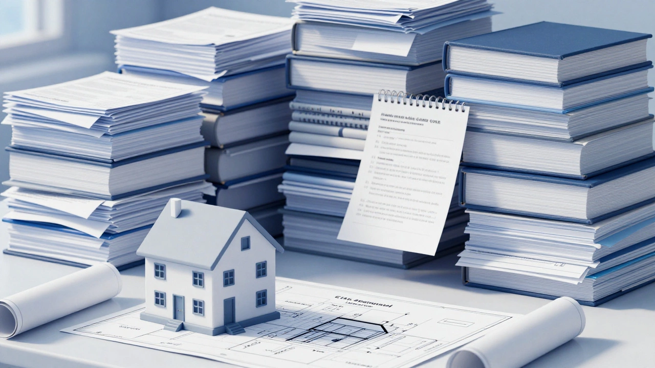 Contrast between simple residential permits and complex commercial codes